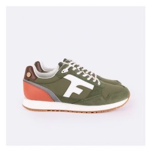 Faguo Runnings en coton et cuir ELM Vert - Couleur Vert - Taille 43