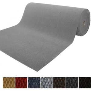 Karat - Tapis de Porte Paillasson d'entrée Hong Kong Gris 80 x 200 cm