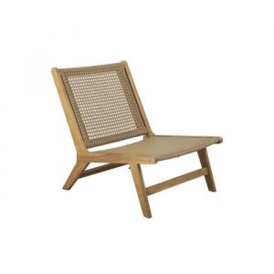 Beau Rivage Fauteuil de jardin TARA en bois d'acacia et cannage