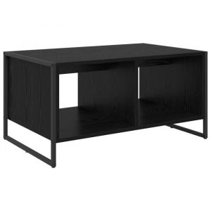 VidaXL Table basse Ch&ecirc;ne noir 80 x 50 x 40 cm Bois d'ing&eacute;nierie
