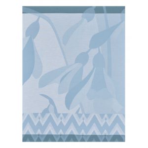 Le Jacquard Français Torchon La Vie en Vosges 100% coton Bleu - Couleur Bleu - Taille 60 x 80 cm