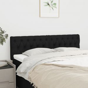 Image de VidaXL Têtes de lit 2 pcs Noir 72x7x78/88 cm Tissu