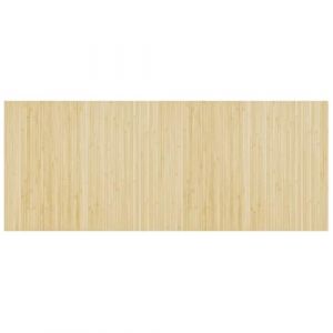 VidaXL Tapis rectangulaire naturel clair 80x200 cm bambou Beige