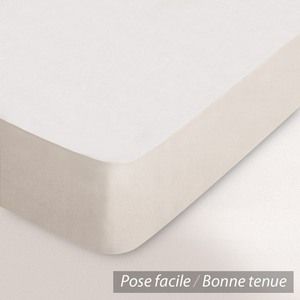 Image de Linnea Drap housse relaxation uni 2x90x200 cm 100% coton ALTO Calcium TR Tête relevable uniquement