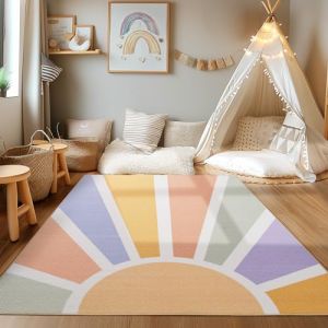 Image de Homebyhome Tapis enfant tapis de chambre de bébé multicolore 120x170 cm tapis chambre enfant tapis chambre bébé