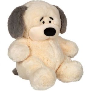 Image de Gipsy Toys – Peluche « Chubby Dog » Chien Beige, Oreilles Grises – 40 CM