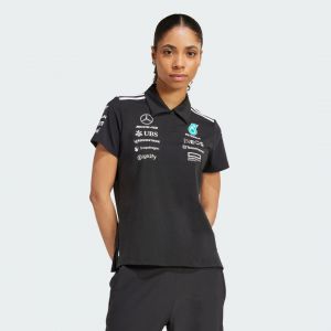 Adidas Polo Noir Mercedes - Amg Petronas Formula One Team, pointure X-Small - Taille X-Small
