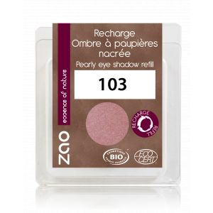 Zao MakeUp Recharge fard à paupières nacré 103 Vieux rose nacré