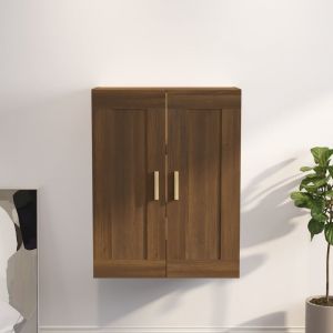 VidaXL Armoire murale Ch&ecirc;ne marron 69,5x32,5x90 cm Bois d'ing&eacute;nierie