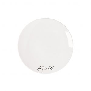 Villeroy & Boch Statement Assiette dessert Je t'aime Blanc - Couleur Blanc - Taille Taille unique