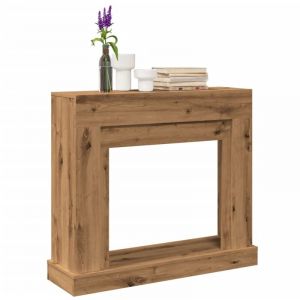 VidaXL Cadre de cheminée chêne artisanal 100x30x87,5cm bois ingénierie