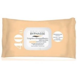 Byphasse x40 lingettes d&eacute;maquillantes peaux sensibles