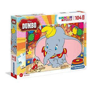 Clementoni Dumbo - Puzzle maxi - 104 pièces - 68 x 48 cm
