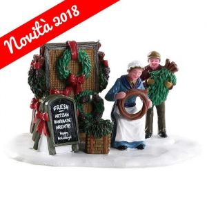 Lemax Couronnes - Faits mains - Vert - Objets décoratifs - Noël