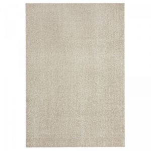 Unamourdetapis Tapis shaggy 160x230 beige tiss&eacute; rectangle motif uni tapitop