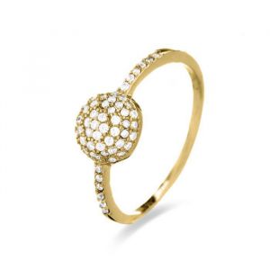 Bague Luxenter Langui Argent, Or Jaune Et Cz