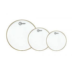 Aquarian Série Classic Clear C CC-C Pack de Peaux 10" + 12" + 16" + TC 14" Transparent