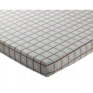 Drap-housse MONTAGNARD gris en flanelle de coton