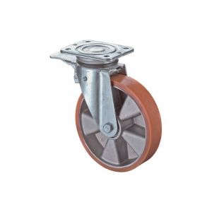 Roulette orientable avec frein avec frein bs rollen 1 pièce(s) roulette orientable avec frein ø roue 200mm cap 300kg - bs rollen
