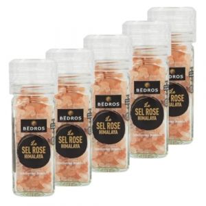 Bedros - Lot 5x Sel rose dHimalaya - Moulin 110g