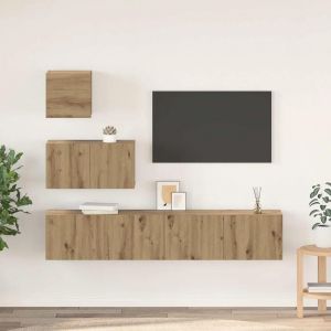 VidaXL Ensemble Meuble Tv 4 Pcs Chêne Artisanal 80 X 30 X 30 Cm