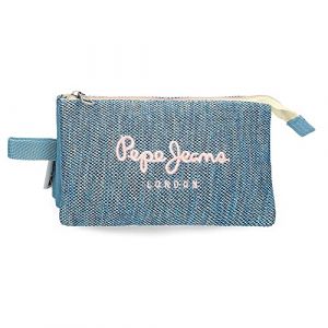 Pepe Jeans Lena Triple Trousse Bleu 22x12x5 cm Polyester