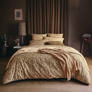 Essix Housse de couette en satin de coton vert 200 x 200 cm