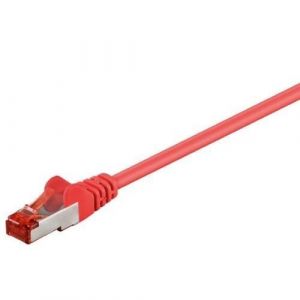 SANS Câble patch Goobay CAT 6, S/FTP (PiMF), rouge 1 m