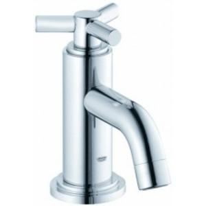 Image de Grohe 20021000 - Robinet simple de lavabo Atrio sur table bec fixe mousseur croisillons Y