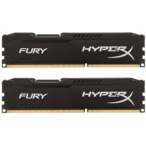 Kingston HX318C10FK2/16 - Barrettes m&eacute;moire HyperX Fury 2 x 8 Go DDR3 1866 MHz CL10 DIMM 240 broches