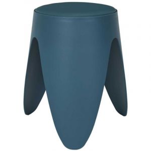 Altobuy - Tabouret Bleu canard Tulipe en Polypropyl&egrave;ne 46 cm