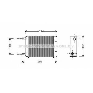 Ava Quality Cooling Radiateur de chauffage (247AU6049)