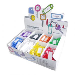 Image de Wedo Porte-clé 52 x 21 x 3 mm plastique couleurs assorties pack de 200