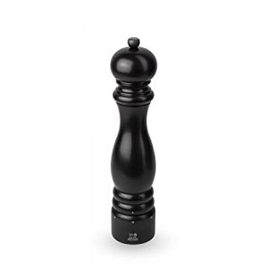 Peugeot Moulin à Sel Paris u'Select 30 cm + Sel Gemme Inclus - 6 Réglages de Moutures Prédéfinies - En Bois Labellisé PEFC - Fabrication Française - Coloris Noir Satin