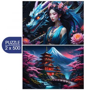 Bluebird Puzzle 2 Puzzles - Japan Spirit - Asia Collection