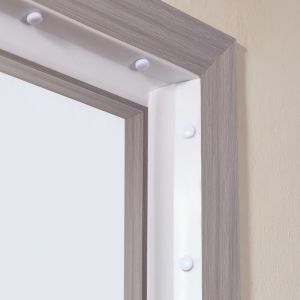 Joint d&Eacute;tanch&eacute;it&eacute; pour Porte de Garage-Duoku-34 pi-Imperm&eacute;abilisation Universelle-Composite TPE Souple et Rigide-Blanc