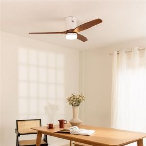 WIND CALM NATURAL WOOD - Ventilateur de plafond 40W silencieux 100% bois -