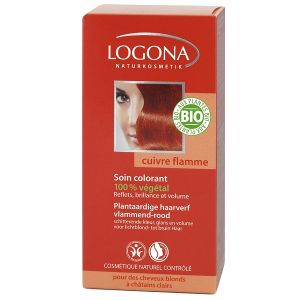 Logona Soin colorant végétal Cuivre flamme 100 g