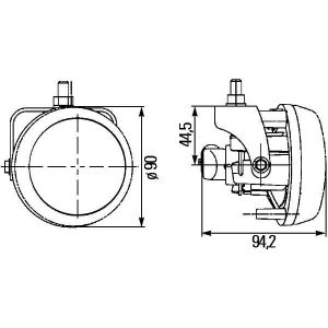 Hella Phare antibrouillard (1N0 009 295-011)