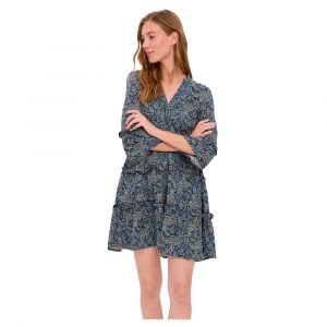 Vero Moda Robe midi à volants Bleu - Taille 40