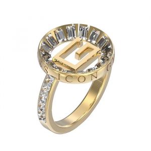 Guess Anneau Acier Doré Femme