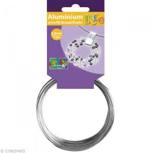 Vaessen Creative Fil alu argent - 0,8mm x 15 m