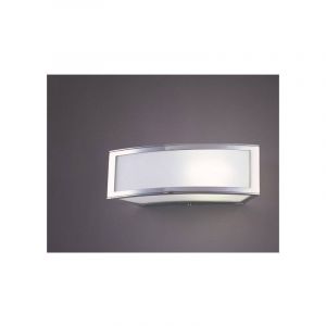Image de Diyas Applique murale Duna GU10 1 Ampoule L1/SGU10, chrome poli/arylique blanc