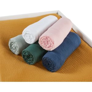 Lot de 2 housses de matelas à langer, K la Blanc Taille Taille Unique