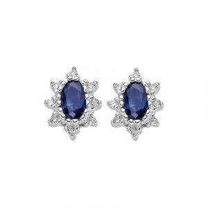 Valeria Boucles d'oreilles à fermoir à poussette 87856534 333 Or blanc