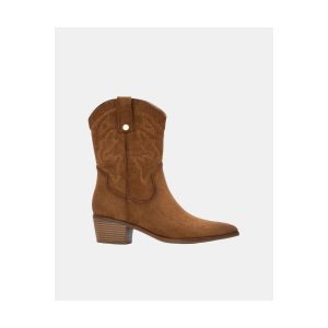 Xti Bottes de cowboy Femme Camel - Chaussures confortables et polyvalentes - Mode d&eacute;contract&eacute;e - Mod&egrave;le 14430702 (Taille36)