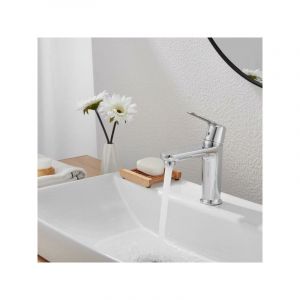 Silamp Robinet Mitigeur Salle de Bain Chrome Arrondi