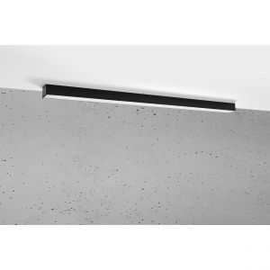 Lumiere Suspension Pinne Aluminium Noir 1 ampoule 150cm