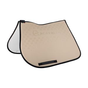 Tapis de selle pour cheval avec coussin en dessous en fibre bamboo Acavallo Lycra Gel Grip
