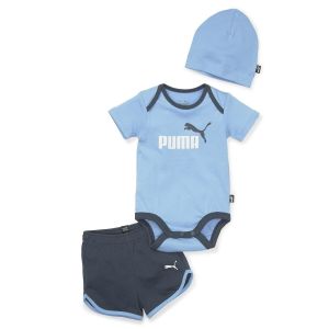 Image de Puma Ensemble 3 pièces short + body + bonnet Gris + Bleu - Taille 12 mois;18 mois;6 mois